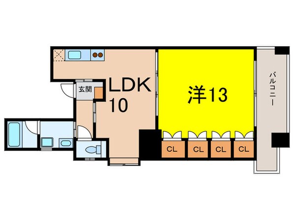 ラディアント　矢場の物件間取画像